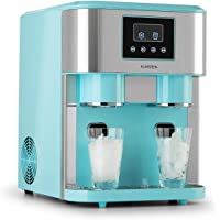 Los mejores  - Klarstein Eiszeit Crush - Máquina de hielos 3 en 1- Cubitos- Hielo picado- Agua helada- 2 tamaños de cubitos- 15-18 kg…